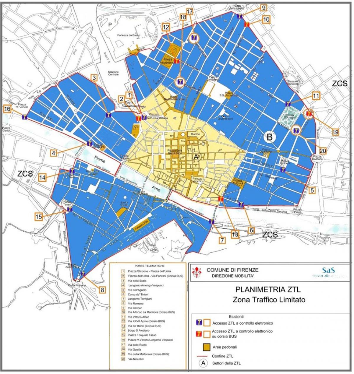 मिलान का नक्शा ztl क्षेत्र