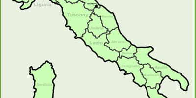इटली के मानचित्र दिखा रहा है मिलान