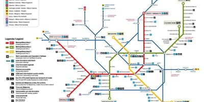 मिलान का नक्शा बस 73 मार्ग